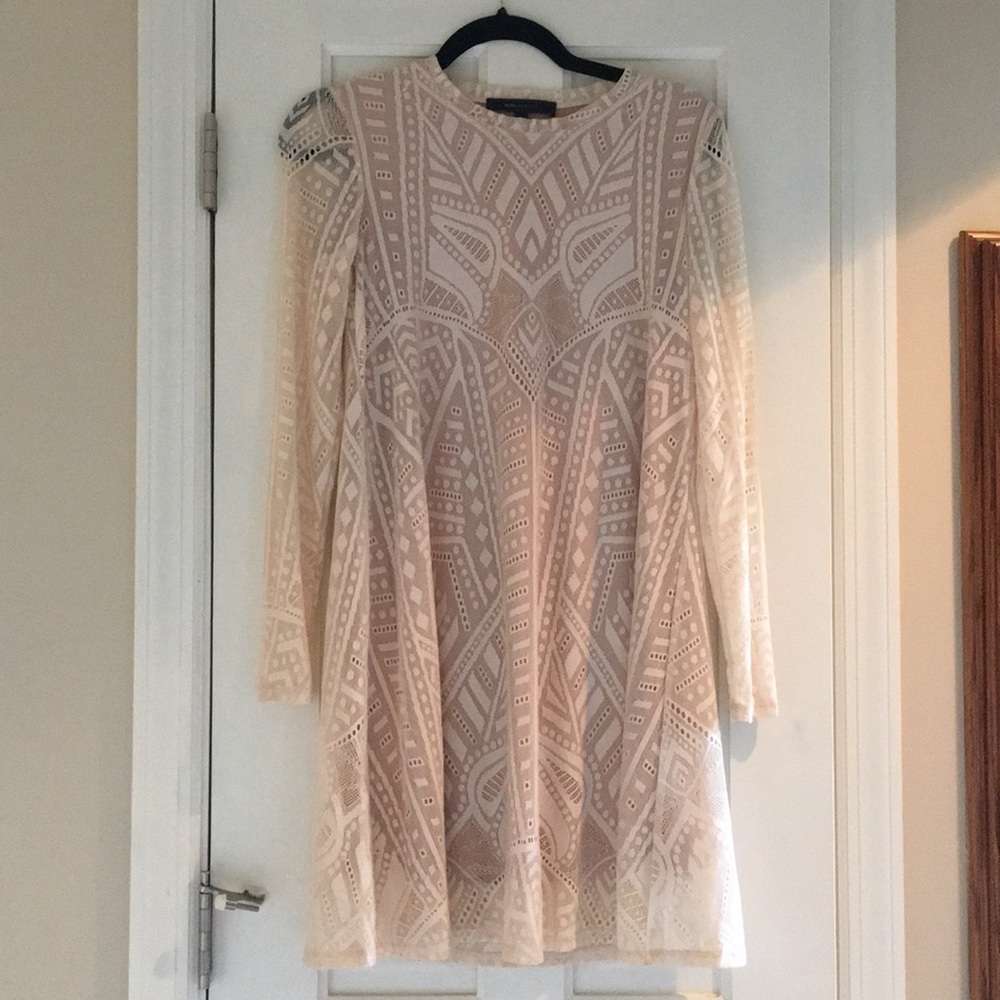 BCBG Natyly ivory lace dress